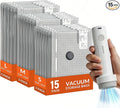 15 Pack Vacuum Storage Bags with Electric Pump for Travel Luggage Clothes | Travel compression space saver vacuum seal bags for closet storage, portable electric pump included for suitcase packing