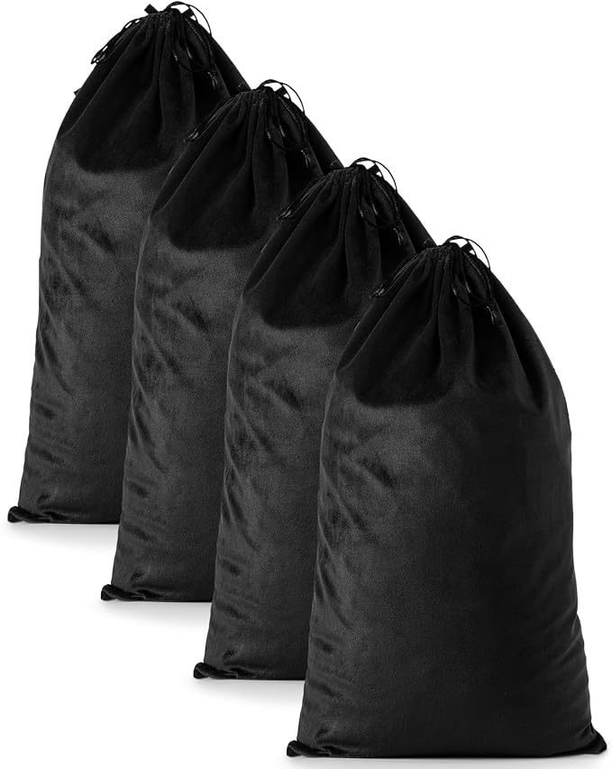 2 Pcs Shoe Bags for Travel, Large Boot Bag, Black Beauty, 21.2x13.3 Inch | Washable & Reusable Travel Shoe Bags, Dustproof Shoe Bags with Drawstring Closure, Suitable for Travel, Home Storage