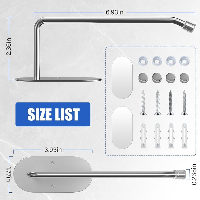 Tumbler Lid Organizer 2 Pack,Space Saving Cup Lid Hook for Simple Modern Cup Lids,Lid Storage Rack Used in Kitchen Storage Cabinet Inside Or Under (Silver)