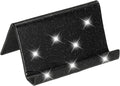 PATIKIL Business Card Holder for Desk, Acrylic Business Card Holders Shine Card Stand Organizer Cards Display for Office Exhibition, Black