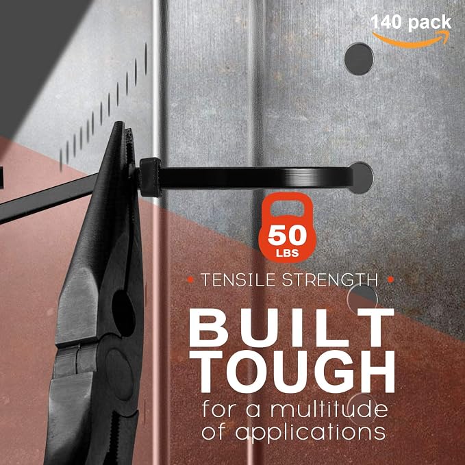 140 Pack 3/4" Zip Tie Adhesive Mounts Self Adhesive Cable Base Holders with Multi-Purpose Tie wire clips with screw hole,Anchor stick on wire holder,Black