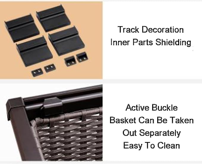 Pull Out Clothes Storage Baskets,Expandable Pull Out Cabinet Organizer,for Home Office Bedroom Laundry Room(Color2,(764-824) x450x168mm)