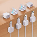 8-Pack Cable Organizers, Magnetic Cable Clips, Cable Holders White | Desktop Cable Organizer, Magnetic Cable Holder – Suitable for Home, Office, Car and Multiple Scenarios