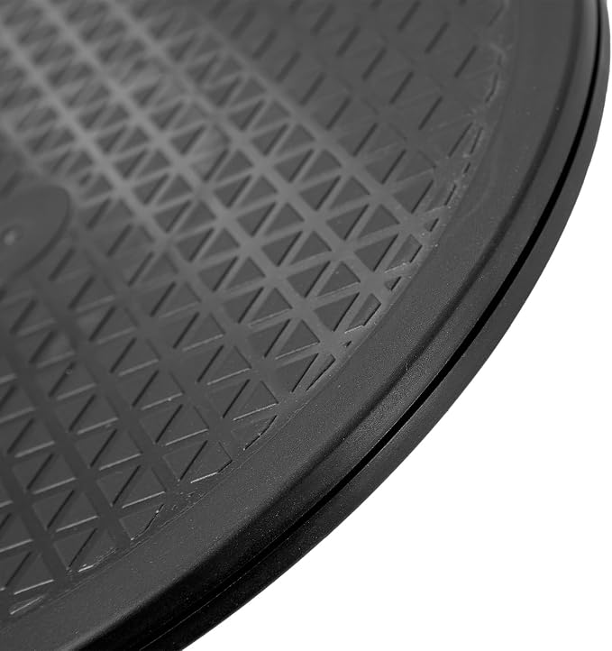 1 Pack 10 Inch Lazy Susan Turntable Heavy Duty Rotating Platform Smooth 360 Swivel for Tabletop, Monitor, Crafts, and TV - Black