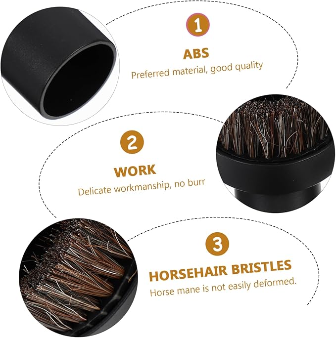Zerodeko 6pcs Easy Attach Detach Vacuum Brush Nozzle for Hardwood Tile Upholstery Cleaning