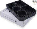 Welaxy office desk drawer organizer tray felt Storage Bin for pens Jewelry makeup decluttering sleek minimalist living 8-piece(Carbon)