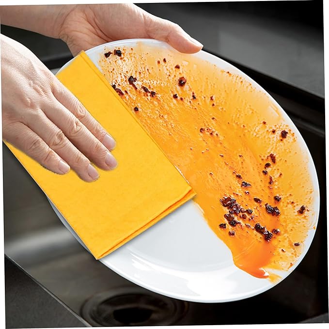 8PCS Shammy Cloth, Absorbent Cleaning Cloth Easy to Clean for Home, Kitchen, Bathroom, Car & Pet Stains