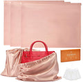 3‑Pack Drawstring Dust Bags with ID Labels | Silk Dust Covers, Handbags, Purses