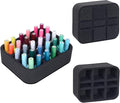 Nail Polish Organizer Holder Foam Pad DIY with 9 Slots for Storage Nail Polish or Essential Oil Tray for Drawers Black