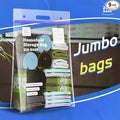 9 XXX-Large Plastic Storage Bags, 20 Gallons, Zero BPA, Double Zipper Seal, 3 Mils Thick, Double Layer Carry Handle, 24"x32"x7", Moving, Seasonal, Travel