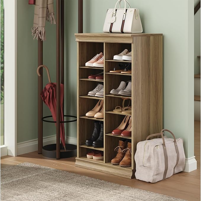 ClosetMaid Modular Adjustable Divided Storage Shelving Unit Organizer, 15.94-Inch D x 40.3-Inch H x 21.38-Inch W, Sand