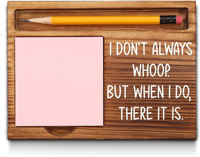 Funny Quotes Office Sticky Note Holder, Cute Humor Sticky Note Holder, Thank You Appreciation Gifts Friends Women Men Coworkers Office Desk Self-Stick Note Pad Holders GSH444