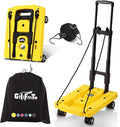 Folding Hand Truck Lightweight Hand Truck Dolly Foldable,Luggage cart with 4 Rotate Wheels, Utility Cart with Adjustable Handle,Collapsible Dolly for Moving