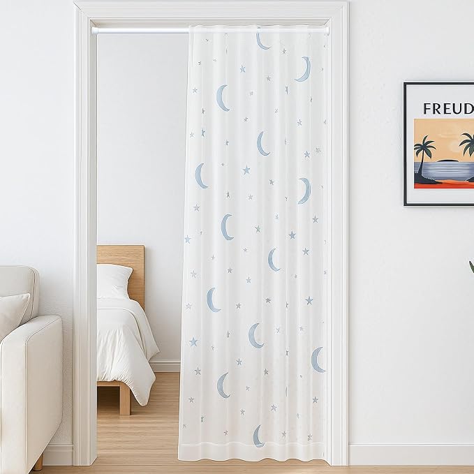 4Pack Tension Rods 23-48Inch Tension Curtain Rod for Windows White Adjustable Curtain Rods No Drilling Spring Curtain Rod Tension rods for Doorway,Closet,Windows