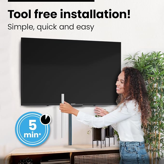 EVEO Cable Hider Wall 306” - Cable Raceway Cord Hider - Wire Covers for Cords on Wall, Cord Cover, Wall Cable Hider, Cable Concealer, Wire Hiders for TV on Wall - 20X (L16 W1.1 H0.55) - Large | White