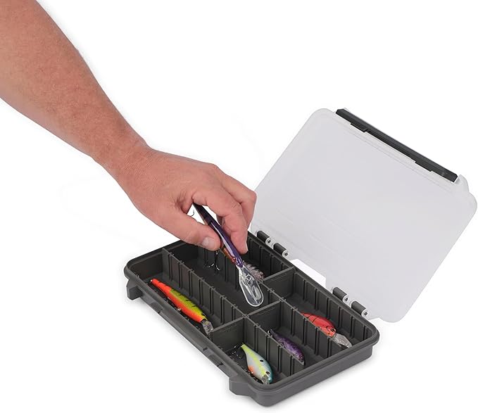 Plano StowAway 3600 Stow Tackle Box with Corrosion-Preventive Rustricor, 4-Pack, Single Latch Design, Transparent DuraView Lid, Stackable Storage for Fishing Bait, Lures and Gear