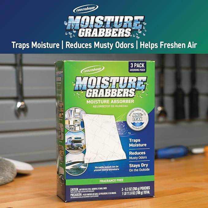Concrobium Moisture Grabbers Humidity Absorbing Pouch, 27.6 oz (Pack of 2)