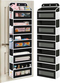 KYEVIS Over The Door Organizer, 5 Shelves Closet Door Hanging Organizer with 10 Mesh Pockets, Nursery Closet Organizer, Baby Essentials, Dorm Room Essentials for Girls