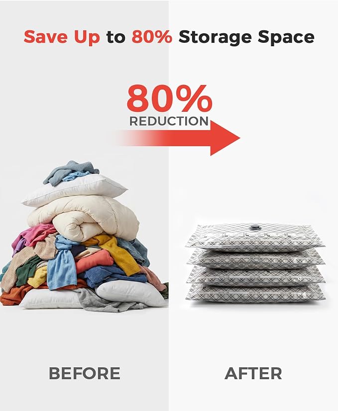 18pcs Vacuum Seal Bags for Clothing Travel, Cordless Pump, Carry-on Size Compression Packing Bags, 4000Pa Suction & 2400mAh Battery, Vacuum Storage Bags for Clothes, Luggage, Suitcase, Space Saver