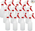 12 Pack 16oz Spray Bottles, Reusable Fine Mist Water Sprayer for Plants, Cleaning, High Output Ultrafine Misting Plastic Spray Bottles for Water, Salon, Garden, Kitchen and Bathroon