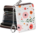 FurArt Zipper Wallet Women, RFID Blocking Credit Card Wallet, Business Card Holder, Compact Size KeyChain Wallet