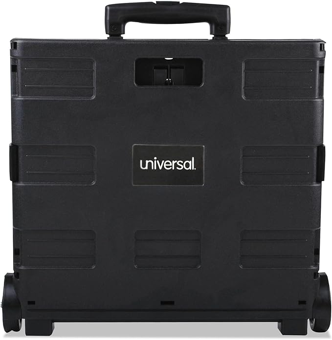Universal Collapsible Mobile Storage Crate, 18 1/4"x15"x18 1/4" to 39 3/8", Black (14110)