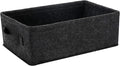 Long Gray Storage Baskets Narrow Storage Basket Organizer Storage Bins for Small Toys Keys Make Up Hair Cosmetic Drawer Home Decor Storage Basket Decorative Storage Bin