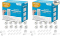 Vmaisi Adhesive Magnetic Locks for Cabinets & Drawers (10 Locks and 2 Keys) (Pack of 2)