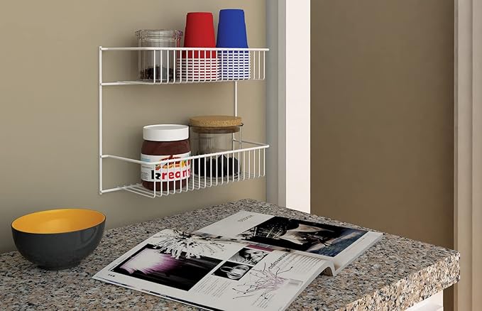 ClosetMaid 8002 2-Tier Wall Rack, 12-Inch Wide, White (Pack of 6)