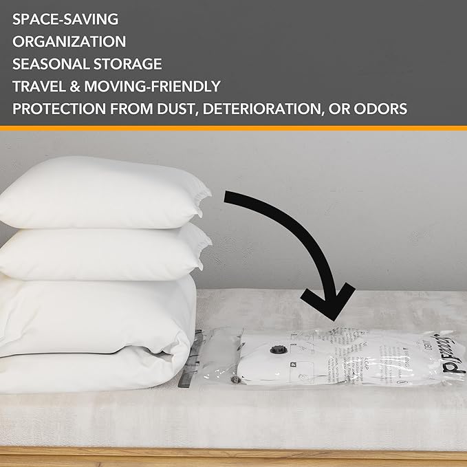 SpaceAid 14 Pack Vacuum Storage Bags with Electric Air Pump, Space Saver Sealer Compression Bags for Comforters, Blankets, Pillows, Bedding, Clothes (4 Jumbo/4 Large/3 Medium/3 Small)