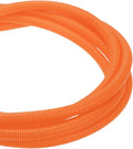 DMiotech 50ft Wire Loom Split Tubing 5/8 Inch(15.9mm) ID, Cord Protectors from Pet Flexible Conduit Cable Management for Office Home Garden, Orange