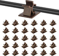 Viaky Adjustable Cable Clips, 30 Pcs Brown Adhesive Holder Ideal Cord Winder Management for Organizing Wires-Car Home Office and Desk Nightstand
