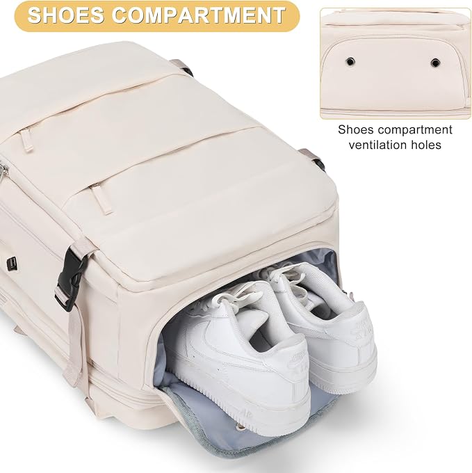 Expandable Travel Backpack For Women Men Airline Approved Personal Item Backpack For Airlines Carry On Backpack Flight Approved Waterproof Backpack For Traveling On Airplane Weekender Travel Bag