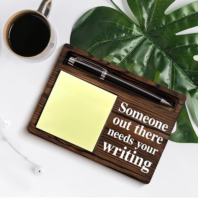 Writer Gifts for Women Men Friends, Cool Gifts for Writers Author Novelist Writing Lover, Someone Out There Needs Your Writing Sticky Note Holder