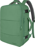 Taygeer Travel Backpack for Women Men, Airline Approved Carry On Backpack | 40L TSA Friendly Daypack with 17.3 inch Laptop Compartment, Backpack for Business Hiking Travel, Peridot Green