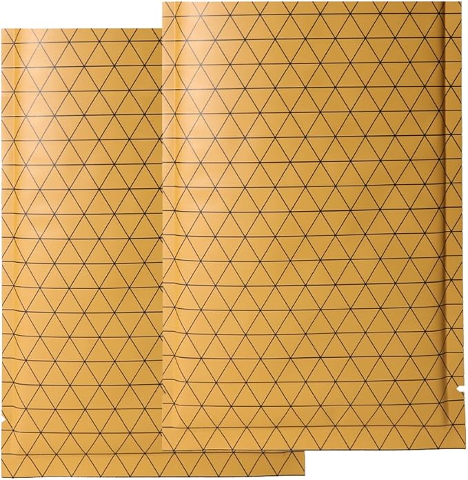 100 PCS 4 Mil Thick Open Top Heat Seal Bags, PET+AL+PE Mylar Bags with Easy Tear Notch, Resealable Heat Sealable Pouch for Food Storage, Packaging, Not Vacuum Bags (Orange, 10 * 15CM/4.0"*6.0")