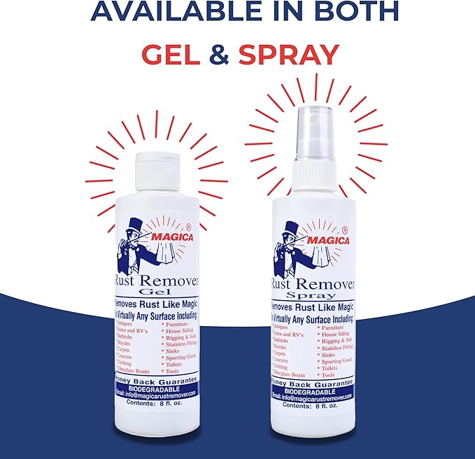 Magica® Rust Remover (32oz Gel) Reliably Removing Rust Stains for over 35 years USA Made