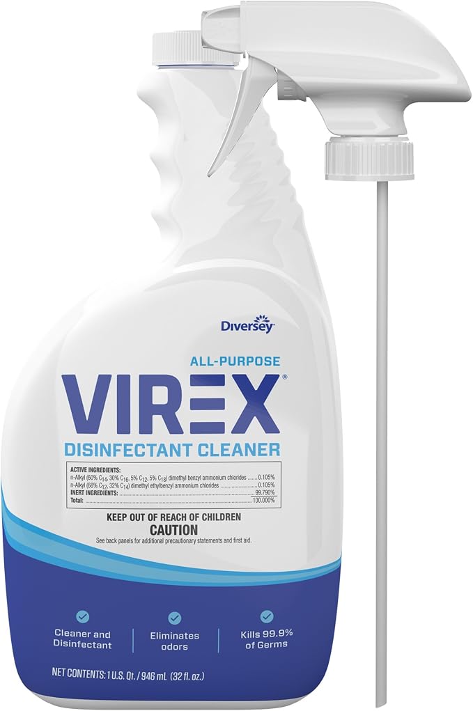 VIREX Diversey All Purpose Disinfectant Cleaner, Spray, 32 oz, 4 Pack