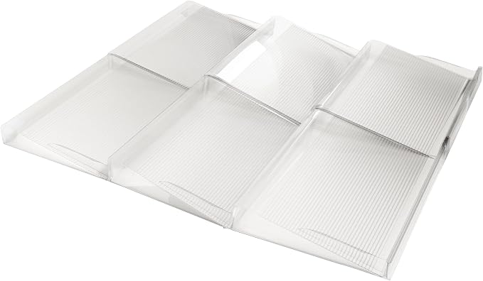 BaHoki Essentials 3 Tier Spice Rack- Kitchen Drawer Organizer - Clear Plastic Storage Rack for Kitchen Pantry - Perfect for Salt, Pepper, Spices and Seasonings (Pack of 2)