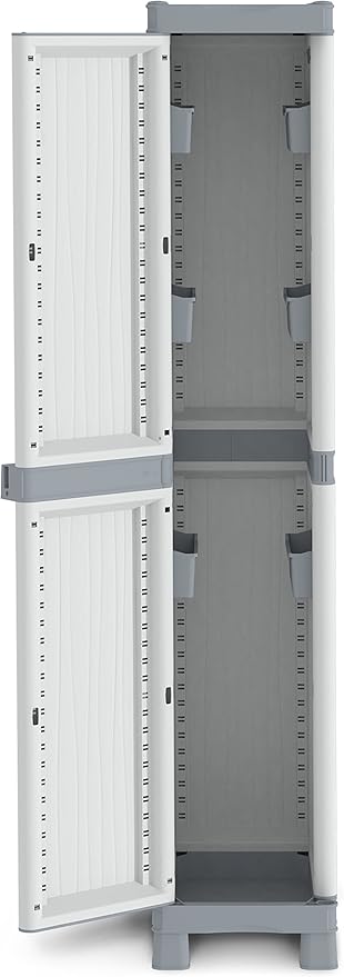 Terry, Base 2350 UW, Cabinet 1 Door and 6 Buckets. Color: Gray, Material: Plastic, Dimensions: 35x43.8x181.8 cm