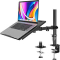 Redbat Laptop Arm for Desk, Fully Adjustable Monitor Arm with Vented Tray for 13" to 32" LCD Screens and Notebook up to 17", Holds up to 22lbs, VESA 75/100 Compatible, Dual Mounting Options