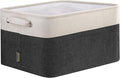 BALEINE 1 Pack Fabric Closet Storage Bins for Shelves, Linen Closet Organizers and Storage, Decorative Baskets for Organizing, Shelf, Clothes, Home, Office (Black, 15''x11''x9.5'')