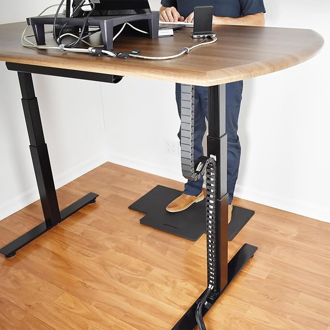 Quality Clever PivyCord-Vez Flex Chain Raceway Cable Management Solution for Sit-Stand Variable Height Desks, Flexible Cable Raceway to Hide, Organize and Protect Wires and Cables, Black