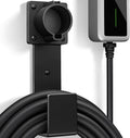 EV Charger Holder-J1772 Connector, Nozzle Holster Dock and J-Hook Combination, EV Cable Holder Wall-Mount Electric Vehicle Charger.