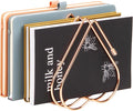 Mind Reader Heart-Shaped Desktop File Organizer, 5-Slot Metal Folder Rack, Magazine & Book Holder, Rose Gold