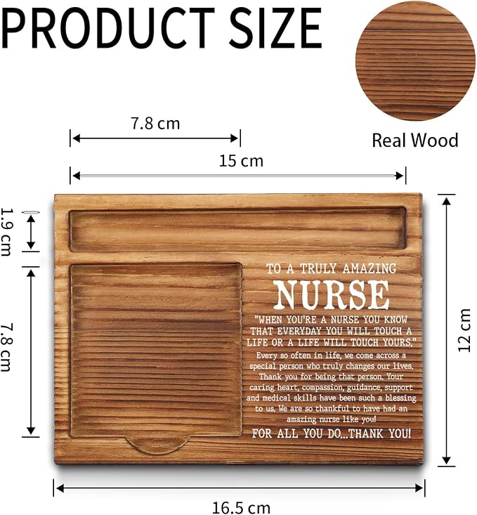 Nurse Sticky Note Holder, Thank You Nurse Gifts, Nurse Appreciation Gifts, Nurse Station Office Desk Self-Stick Note Pad Holders GSH333