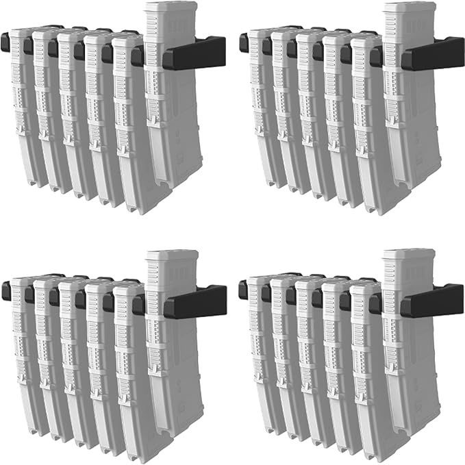 Aoanoko PMAG Rack Wall Mount,Mag Holder|AR Magazine Hodler|Wall Mount Display Mag Storage,Home Magazine Storage Rack,Mag Rack for Gun Safe,Locker,Cabinet,Wall