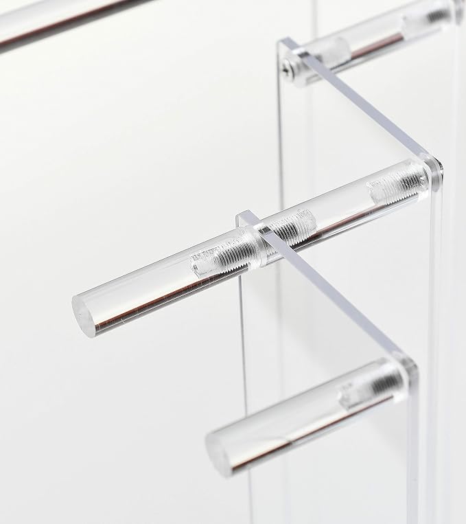 Clear Acrylic Display Riser 2 Tier Cupcake Stand Shelf for Decoration and Organizer