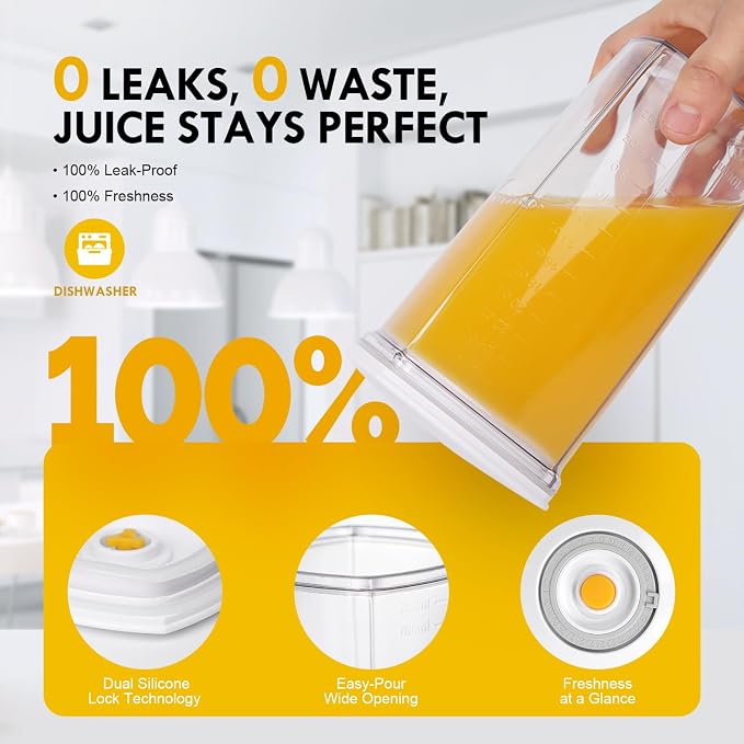 Vacuum Seal Juice Cups, Portable Leak Proof Drinking Storage Containers for Juice, Milk, Boba, Smoothie, Tea, Kombucha, 750ml (750mlx3)