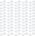 Clear Adhesive Cable Clips – Strong Nylon Wire Holders for Desk, Wall, Car, and Light Cord Management (60-Pack, Indoor/Outdoor Use)